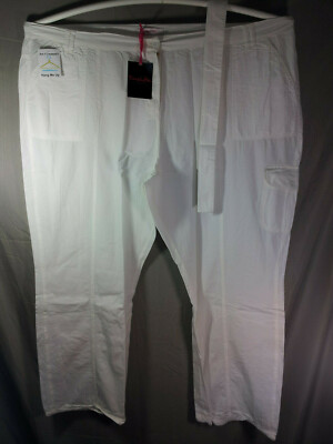 plus size white trousers uk