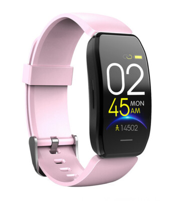 Pink Womens Smart Watch Sport Fitness Tracker Blood Pressure Heart