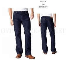 NEW MENS LEVI'S 517 BOOTCUT JEANS! SITS AT WAIST! SLIM THROUGH THIGH! VARIETY
