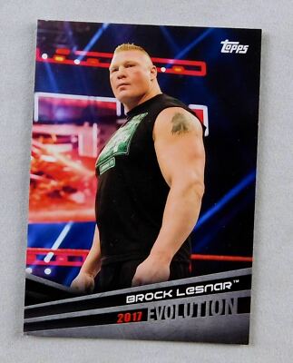 Brock Lesnar WWE Wrestling Trading Card Topps Raw Smackdown Evolution 2017 E-9