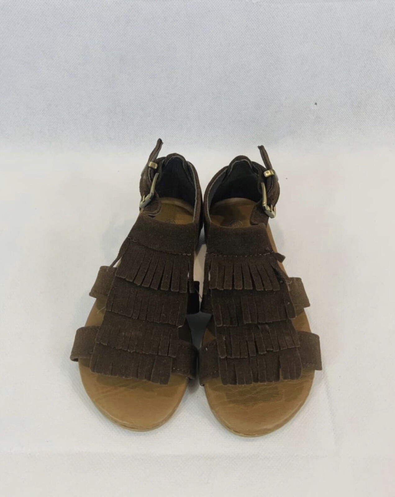 Brand New Size 5 Toddler Girls Brown Fringe Sandals eBay