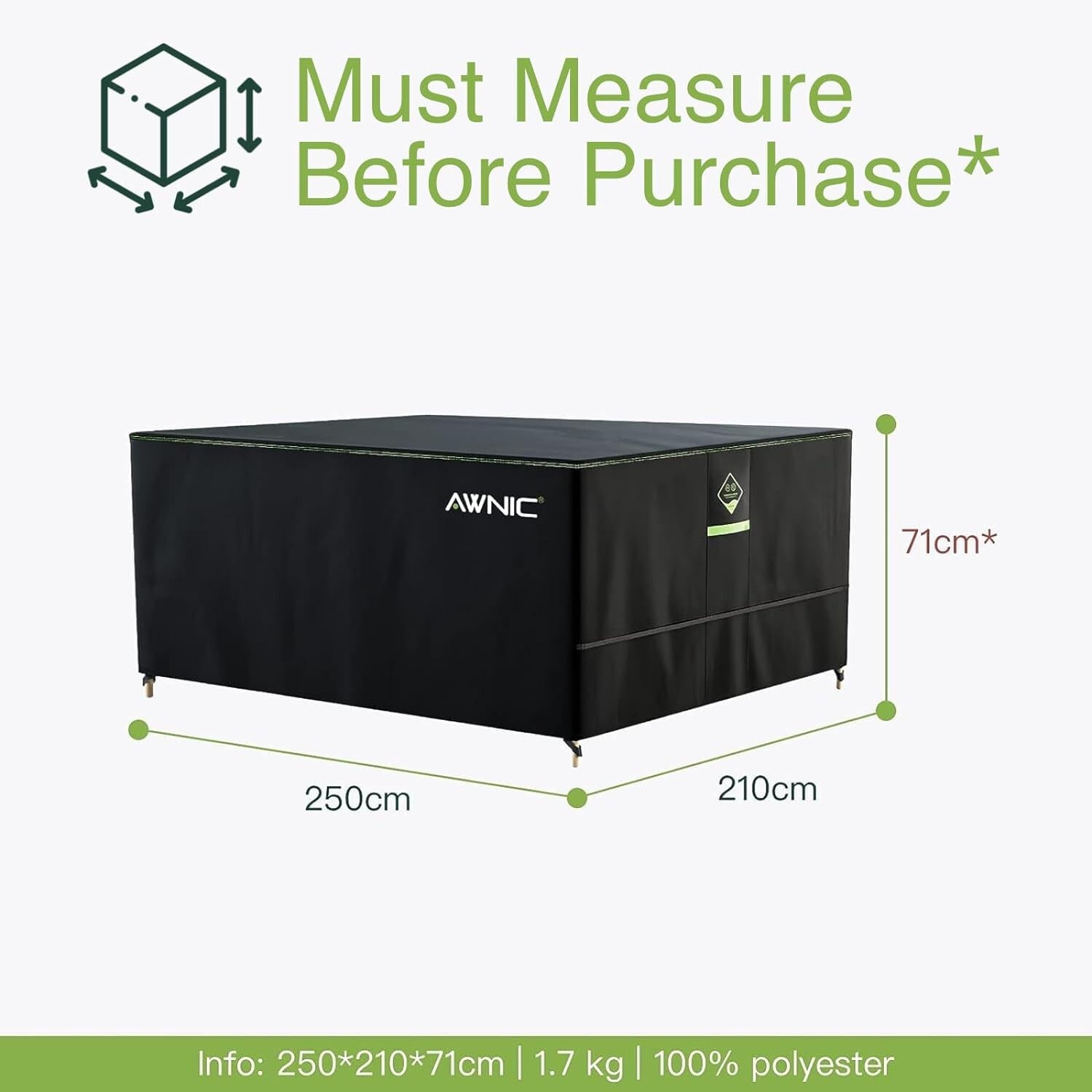 AWNIC Garden Furniture Cover Waterproof Windproof AntiUV Outdoor eBay