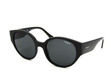 Vogue VO 5245S Round Sunglasses, W44/87 Black / Serigraphy / Grey 53-18-140 42
