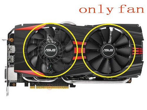 95mm GTX780 GTX780TI R9 280X 290 290X Dual Fan Replacement T129215SU 5Pin - Picture 4 of 4