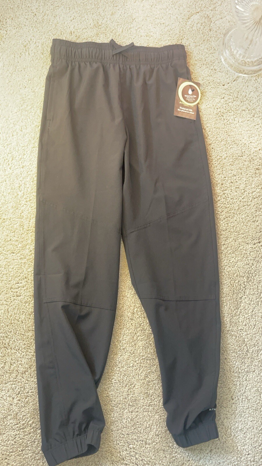 Classic Black Athletic Joggers for Women Size L 10-12 Comfort Fit