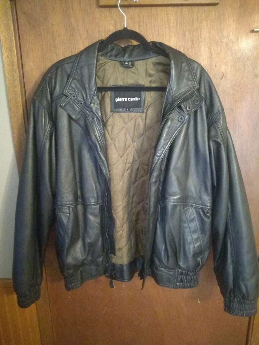 Pierre Cardin Men s Large Lambskin Leather Jacket eBay