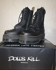 Dr. Martens × DOLLS KILL JADON HI MAX Platform Boots, Black, UK5/US7, No Box