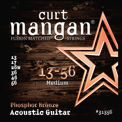 Curt Mangan Phosphor Bronze Akustikgitarrensaiten; Stärken 13-56 - Bild 1 von 1