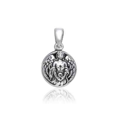 Pendentif Ancien En Argent Massif 925 - Breloque Religieuse Vintage