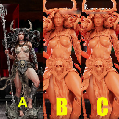 3Versions Vexoria 3D Print Garage Kit Figure Model Kit Unpainted Unassembled GK