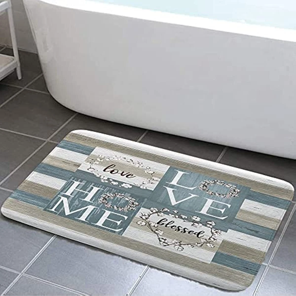 Wooden Bath Mat & Wooden Bath Runner