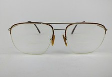 Logo Paris 150 00 904 Eyeglasses Frame France 57 18 145mm Men Half Rim Aviator