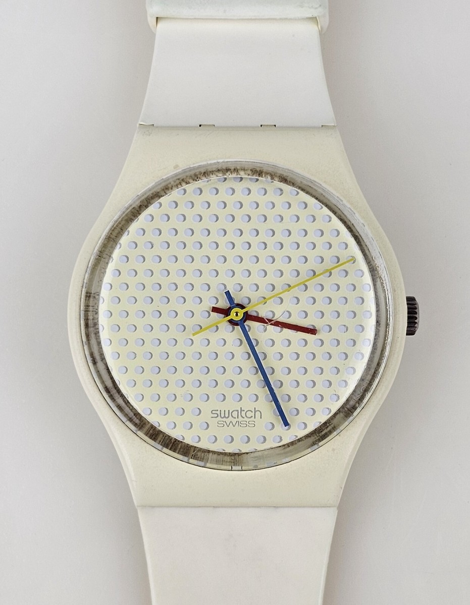 Swatch Swiss Ping Pong GW105 Red Blue Yellow Hands White