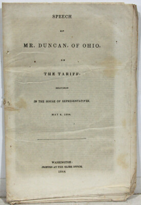 Speech of Mr. Duncan of Ohio on the Tariff  May 6, 1844 - Whig Representative 18