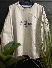 Carlo Colucci Mouses Sports Vintage Rare Pullover Size 1 Strickpullover