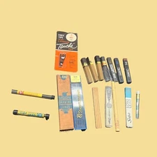 Vintage Lot of Mechanical Drawing Leads, Refills, Erasers, Pantel Eagle, Scripto