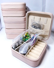 Set of 4 Jewelry Making Kits In Jewelry Travel Box - Green, Blue, Pink  Purple