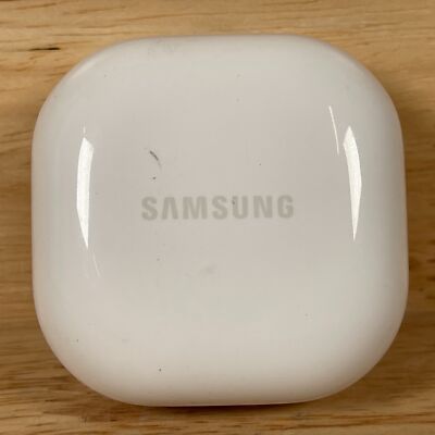 Samsung White Portable Earbuds Charging Case For Samsung Galaxy