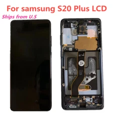 OEM For Samsung S20+ S20 Plus LCD Display Screen Touch Digitizer Frame Assembly