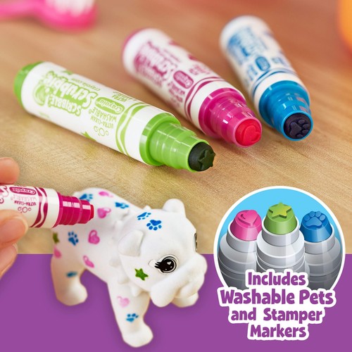 Crayola Scribble Scrubbie púrpura tienda de tatuajes arte conjunto para colorear - Imagen 4 de 7