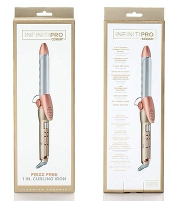 Infiniti Pro By Conair Frizz Free Titanium Ceramic Curling Iron 1 1/4 Inch CD601