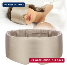 SECZIPE 100 Mulberry Silk Sleep Mask Eye Mask for Women Man with Adjustable Ban