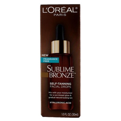 4 Pack L'Oreal Paris Sublime Bronze Self-Tanning Facial Drops, 1 fl oz