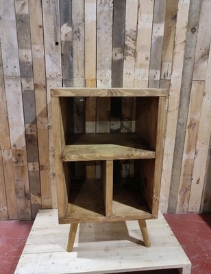 Holz Industrie Vinyl LP Plattenspieler Aufbewahrung Ständer Holzbeine Sonderanfertigung