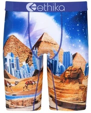 Ethika the Staple Egyptian Pyramid City Camels Long Boxer Briefs Men's L NWT