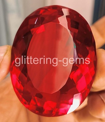 Assured Item 405 Ct Natural Red Ruby Oval Shape Certified IGL Loose Gems 6YHD