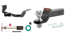Curt Class 3 Trailer Hitch & Custom Wiring Harness & Loaded Ball Mount for CR-V