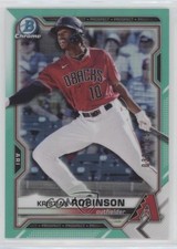 2021 Bowman Chrome Prospects Aqua Refractor /125 Kristian Robinson #BCP-158 s7f