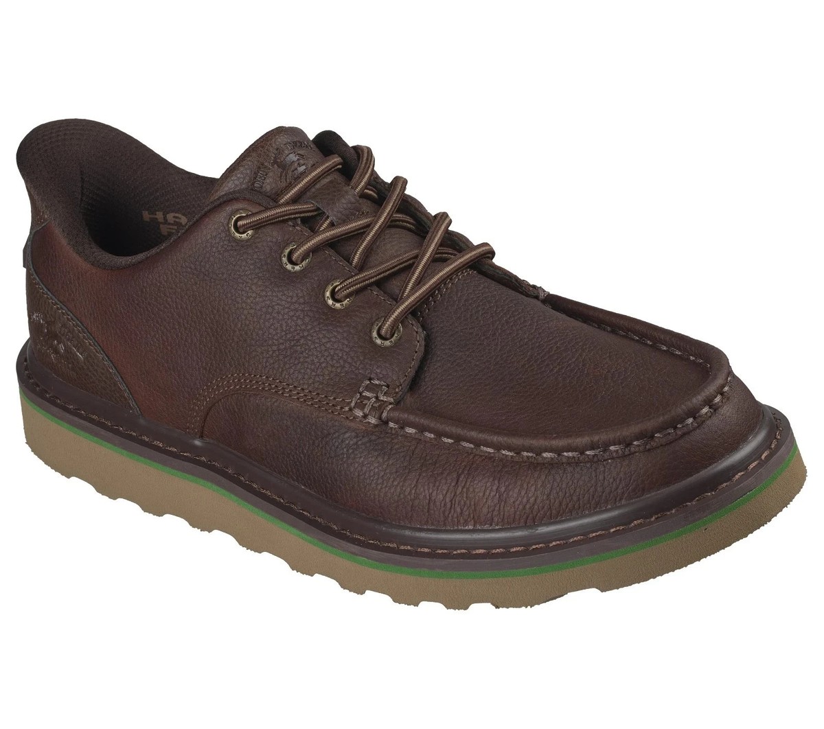 John Deere Skechers Brown Loafer Shoes Anti Slip Mens Waterproof