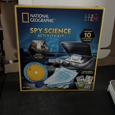 National Geographic Spy Science Stem Activity Kit 10 Top Secret Mission Open Box