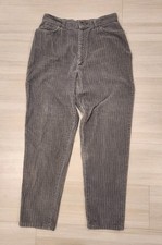 Vintage 70s LEVIS 573 White Tab Courduroy Gray Pants Size 18 Waist 31"