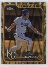 2024 Topps Gilded Collection Gold RayWave Refractor 21/25 George Brett HOF 9et