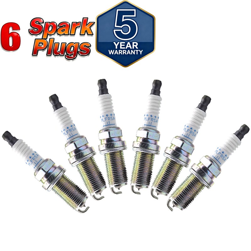6PCS Spark Plugs NGK Laser Iridium PLFR5A11 22401-5M015 FOR VQ35 VQ40 3.5L 4.0L