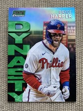 2022 Topps Stadium Club BRYCE HARPER Dynasty Green /99 Insert #1A Phillies