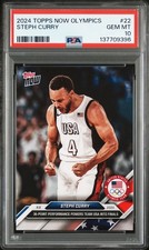 2024 TOPPS NOW OLYMPIC GAMES #22 STEPH CURRY PSA 10