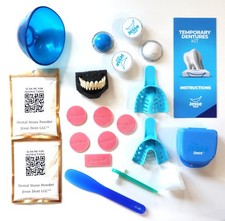 DIY Dentures, Customizable Kit with 12 Pieces, Simple to Use. Dentures Upper ...
