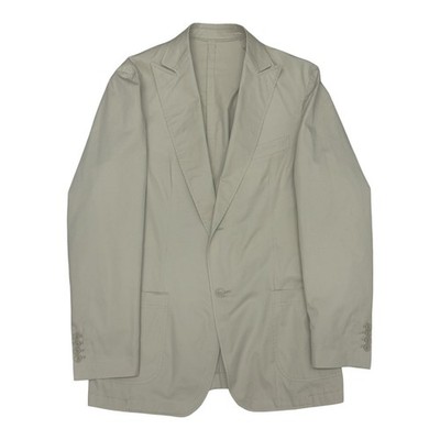 G. Inglese Baumwolle einfarbige Jacke - taubengrau - Größe 52 - ungefüttert