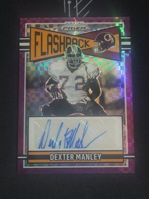 2025 Panini Prizm Flashback Purple Power Auto /49 Dexter Manley #FLA-DMY