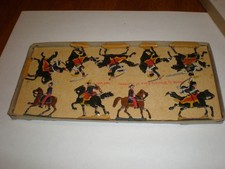 Vintage Zinnfiguren Flats Hand Painted Double Sided Lot 9 Cavalry Horse Soldier