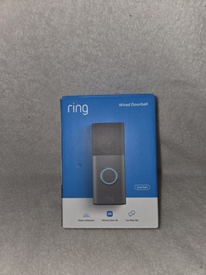 Ring Wired Video Doorbell 2nd Gen Smart Doorbell Specled Gray BRAND NEW