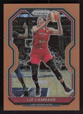 2021 Panini Prizm WNBA #77 Liz Cambage Prizms Orange #/50
