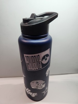 Dallas Cowboys NFL Logo Brands Stainless Steel Insulated Water Bottle 34 oz NEW