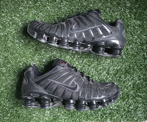 NIKE SHOX TL BLACK METALLIC HEMATITE SNEAKERS AV3595-002 MENS SIZE 11