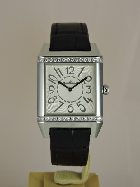 2000s Jaeger LeCoultre Reverso Squadra Lady w. Diamonds