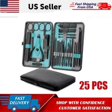 Stainless Steel Nail Clipper Grooming Nail Tools Manicure & Pedicure Set 25 PCs-