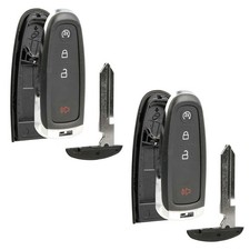 2 Remote Shell Case Replacement Uncut No Electronics For Ford 4b (M3N5WY8609)